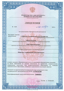  Лицензия на право ведения образовательной деятельности